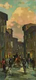 Veduta di Livorno by Renato Natali, oil on panel, offered Oct 2025