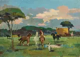 Maremma by Renato Natali, oil on faesite, offered Oct 2025