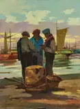 Renato Natali, Pozzolani, oil on compensato