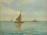 Carlo Passigli, Paranze, oil on panel