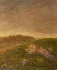 Gaetano Previati, Vespero autunnale, 1908, oil on canvas