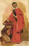 Tito Lessi, Arabo, 1900, oil on canvas