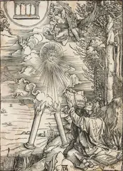 Apocalisse, San Giovanni che divora il libro by Albrecht Durer, Xilografia, offered Oct 2025