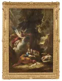 Valerio Castello, Agar e l'Angelo, oil on canvas