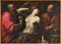 Susanna e i vecchi by Giulio Cesare Procaccini, oil on canvas, offered Oct 2025