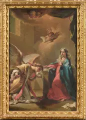 Ubaldo Gandolfi, Annunciazione, oil on canvas