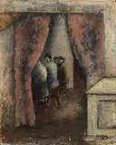 Ottone Rosai, Interno d'osteria, 1927, oil on canvas