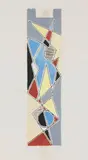 Gino Severini, Composizione astratta, 1959, tempera on paper