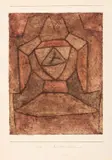 Paul Klee, Aschen-Urne (Urn for Ashes), 1939, watercolour on paper applicata on card