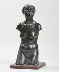 Lilia by Bruno Innocenti, 1930, scultura in bronze a patina nera, offered May 2025