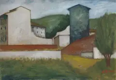 Paesaggio by Ottone Rosai, 1947, oil on canvas, offered May 2025