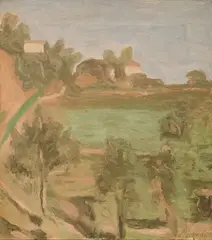 Giorgio Morandi, Paesaggio, 1940, oil on canvas
