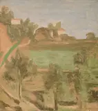 Giorgio Morandi, Paesaggio, 1940, oil on canvas