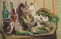 Gino Severini, Natura morta, 1942, oil on panel