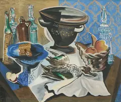 Gino Severini, Natura morta con germano, 1942, oil on canvas
