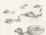 Paolo Canevari, Senza titolo, 2004, charcoal on card
