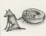 Paolo Canevari, Senza titolo, 2004, charcoal on card