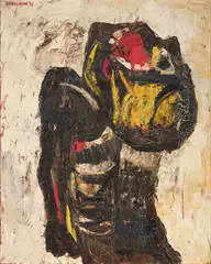 Giuseppe Romagnoni, Fucilato, 1957, oil on canvas