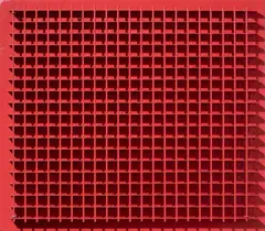 Monorosso by Bernard Aubertin, 1982, ferro dipinto on panel, offered May 2025