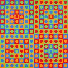Senza titolo by Francisco Sobrino, 1959, acrylic on canvas, offered May 2025