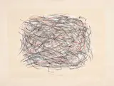 Senza titolo by Tancredi Parmeggiani, mixed media on paper, offered May 2025