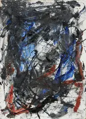 Senza titolo (Oltre 3) by Emilio Vedova, 1990, mixed media on paper applicata on canvas, offered May 2025