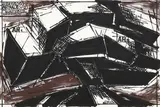 Vinicio Berti, Costruzione AH1-AH2 (Serie Avventuroso Astrale n° 2), 1976, acrylic on canvas