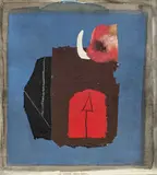 Giuseppe Santomaso, Alle cinque della sera, 1985, mixed media and collage on card