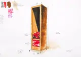 Fabrizio Plessi, Progetto per video installazione. Fez Fez, mixed media on paper