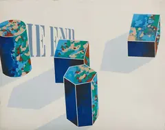 Emilio Tadini, Paesaggio occidentale, 1970, acrylic on canvas