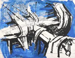 Avventuroso astrale 1.2.3 by Vinicio Berti, 1961, oil and mixed media on faesite, offered May 2025