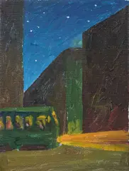 Salvo, La città, 1983, oil on canvas
