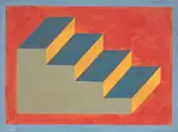Sol LeWitt, Isometric figure (Steps), 1991, gouache on paper