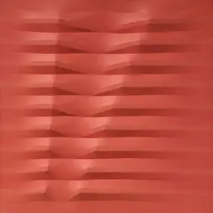 Rosso by Agostino Bonalumi, 1978, Tela estroflessa e tempera vinilica, offered May 2025
