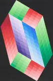 Victor Vasarely, Torony-N, 1970, acrylic on panel