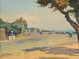 Cafiero Filippelli, Ardenza, 1951, oil on compensato