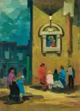 Madonnina by Renato Natali, oil on panel, offered Apr 2025