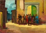 Rissa by Renato Natali, oil on canvas, offered Apr 2025