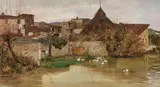 Adolfo Tommasi, Un giorno di scirocco a Peretola, 1882, oil on canvas
