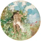 Adamo ed Eva by Fabio Fabbi, tempera on paper applicata on card, offered Apr 2025