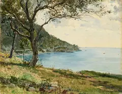 Bartolomeo Giuliano, Paesaggio, oil on canvas