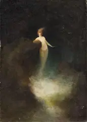 Karl Wilhelm Diefenbach, Corpo siderale, oil on canvas