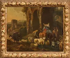 Michiel Carree, Scena campestre, oil on canvas