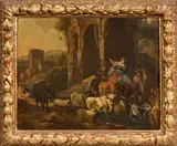 Michiel Carree, Scena campestre, oil on canvas