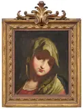 Giambettino Cignaroli, Testa della Vergine, oil on canvas