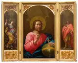 Paolo de Matteis, Salvator Mundi, Santa Margherita e San Vittore