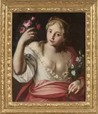 Francesco Mancini, Ritratto femminile come Allegoria di Flora, oil on canvas