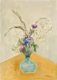 Ottone Rosai, Vaso con fiori, 1956, oil on canvas