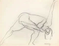 Enrico Prampolini, Danzatrice, 1926, pencil on paper