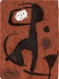 Joan Miró, Acrobate, 1981, oil